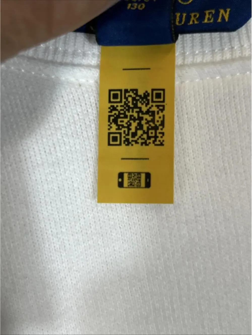 $60 Polo Ralph Lauren Girls White Fleece Ruffle Sweatshirt. Size S (7)